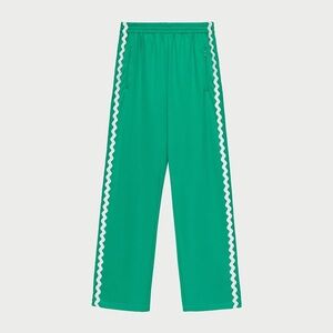 Loeffler Randall Venus Track Pant XS Green Stripe